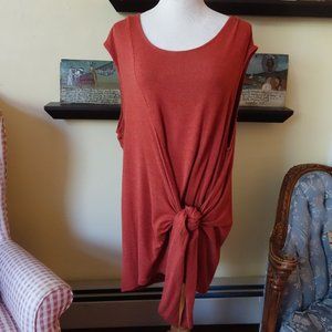 Anthropologie Vanessa Virginia Red Rayon US Size XL Wrap Mini Dress